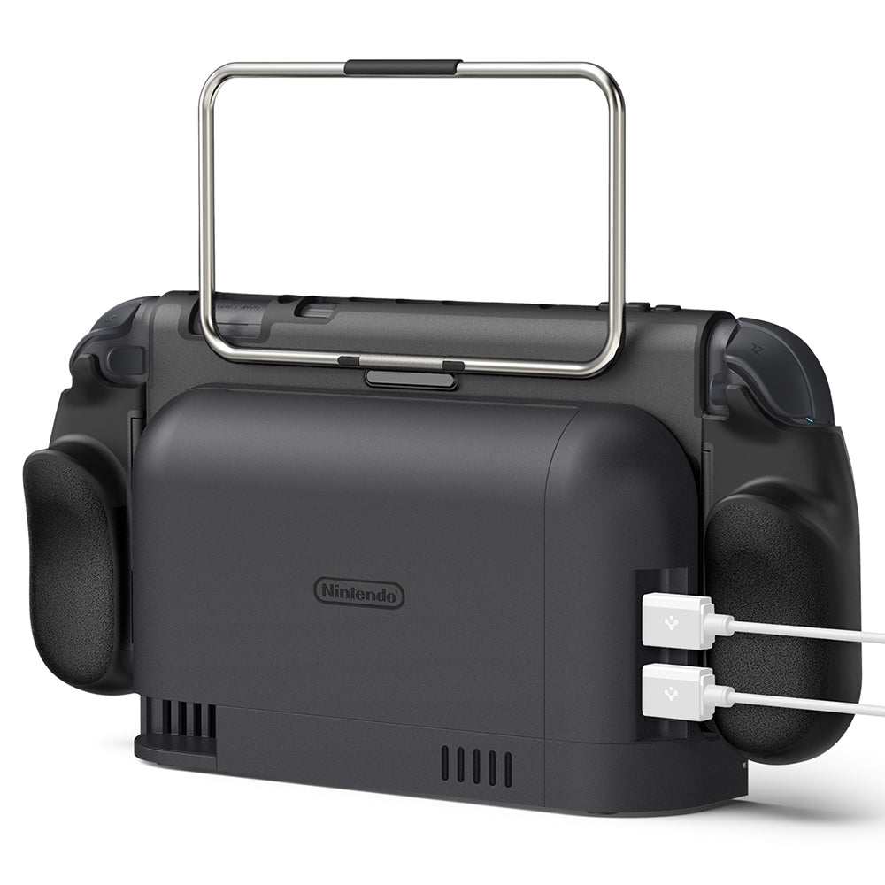 Spigen Dual Grip Pro beskyttelsesdeksel for Nintendo Switch 2, Svart ACS10196