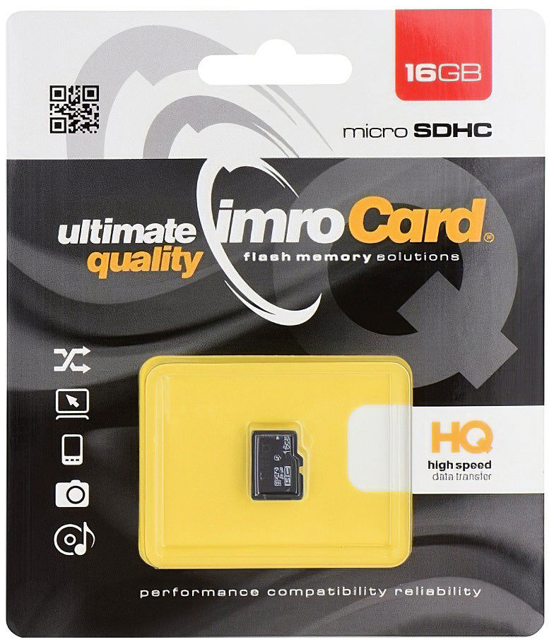 Imro microSDHC minnekort, 16GB, Klasse 6 MicroSD4/16G