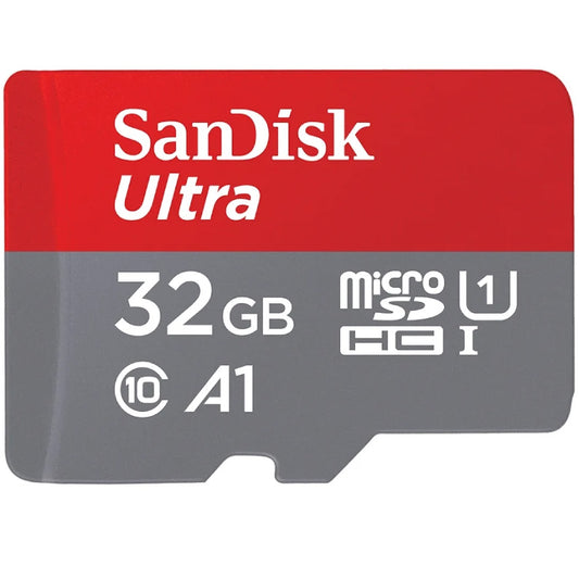 SanDisk Ultra Android A1 microSDHC-minnekort, 32GB, Klasse 10 / UHS-1 U1, med adapter SDSQUA4-032G-GN6MA