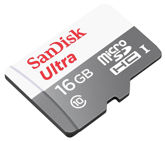 SanDisk Ultra microSDHC-minnekort, 16 GB, Klasse 10 SDSQUNS-016G-GN3MN