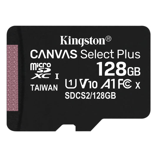 Minnekort microSDXC Kingston Canvas Select Plus, 128 GB, klasse 10 / UHS-1 U1 SDCS2/128GBSP