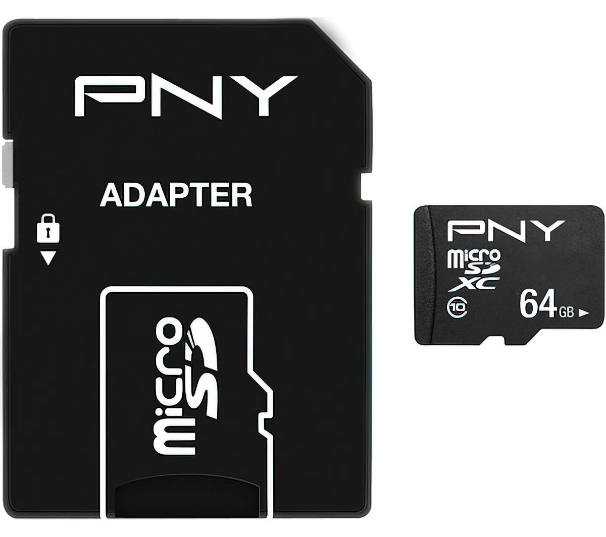 Minnekort microSDXC PNY Performance Plus, 64Gb, Klasse 10, Med Adapter P-SDU64G10PPL-GE