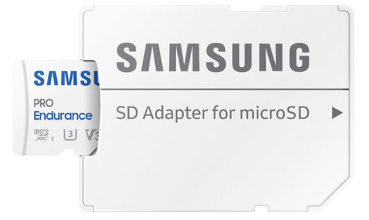 Samsung PRO Endurance microSDXC minnekort, 128GB, Klasse 10 / UHS-1 U3, med adapter MB-MJ128KA/EU