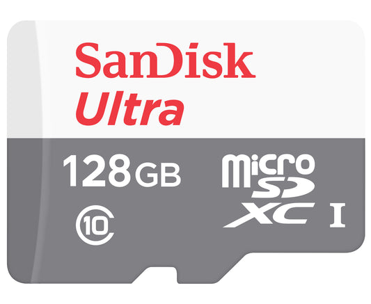SanDisk Ultra Android microSDXC minnekort, 128 GB, klasse 10 / UHS-1 U1 SDSQUNR-128G-GN6MN
