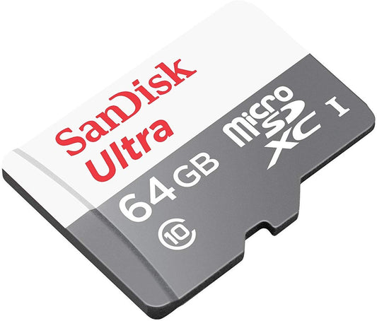SanDisk Ultra Android microSDXC minnekort, 64 GB, klasse 10 / UHS-1 U1 SDSQUNR-064G-GN3MN SDSQUNR-064G-GN3MN