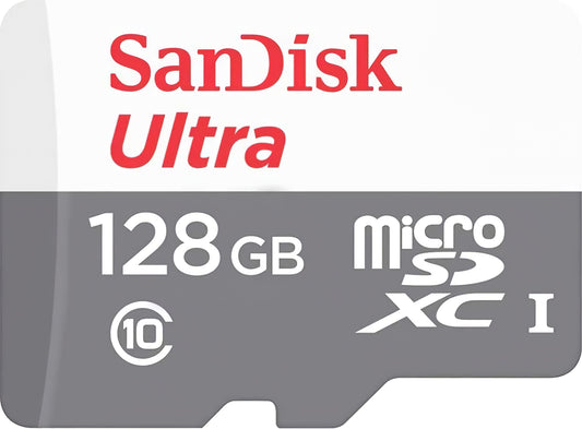 SanDisk Ultra Android microSDXC minnekort, 128 GB, klasse 10 / UHS-1 U1 SDSQUNR-128G-GN3MN SDSQUNR-128G-GN3MN