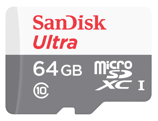 SanDisk Ultra Android microSDXC minnekort, 64 GB, klasse 10 / UHS-1 U1 SDSQUNR-064G-GN3MN SDSQUNR-064G-GN3MN