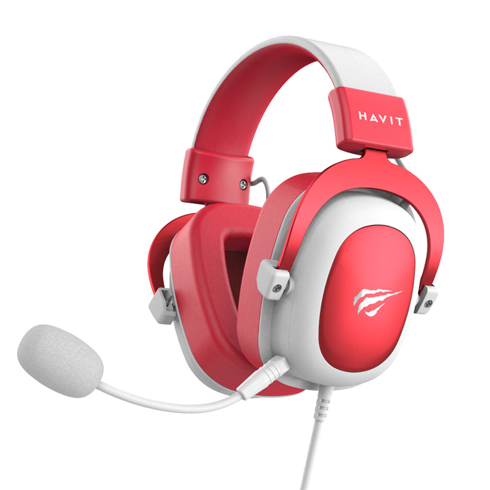Gaming-hodetelefoner 3.5mm HAVIT H2002D, 2m, Røde