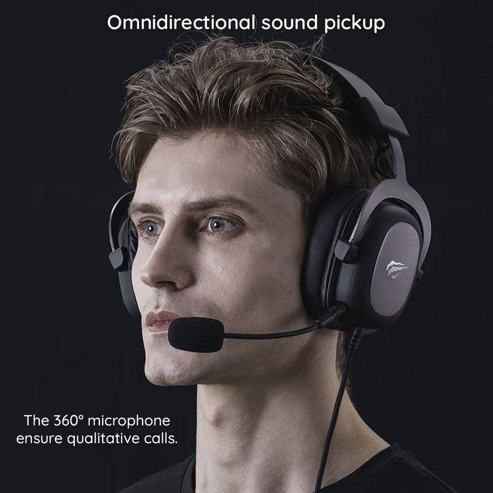 Gaming-hodetelefoner 3.5mm HAVIT H2002D, 2m, Røde