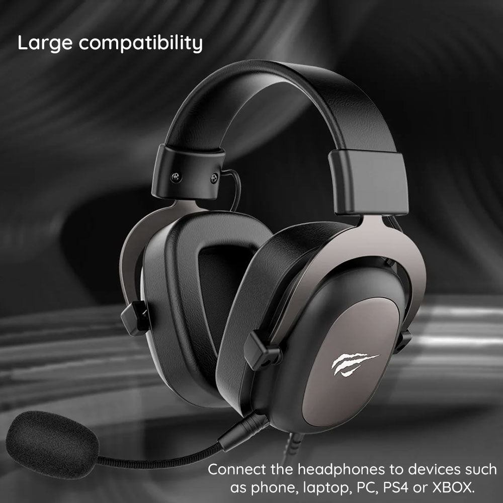 Gaming-hodetelefoner 3.5mm HAVIT H2002D, 2m, Røde