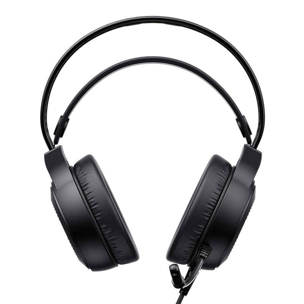 Gaminghodetelefoner 3.5mm HAVIT H2040d, RGB, 2.1m, Svarte