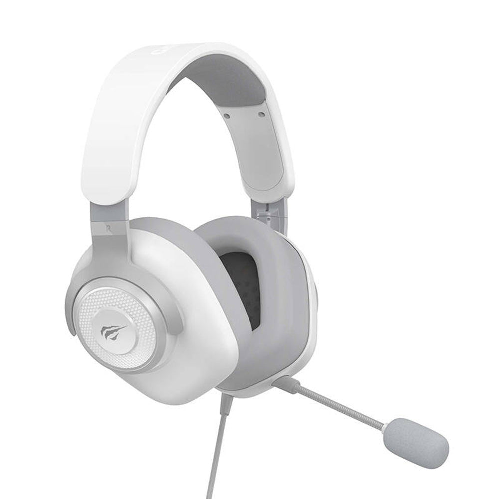Gaminghodetelefoner 3.5mm HAVIT H2230d, 1.8m, Hvite