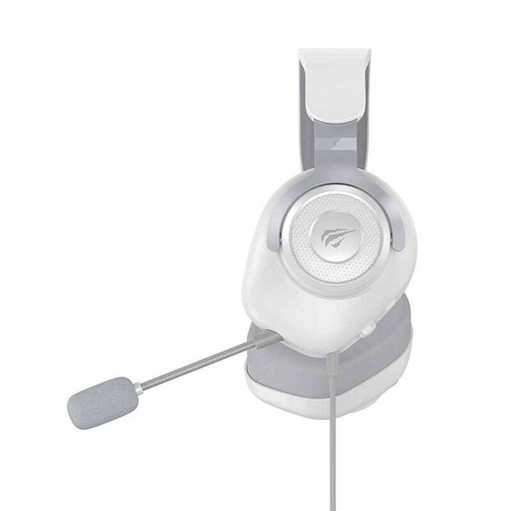 Gaminghodetelefoner 3.5mm HAVIT H2230d, 1.8m, Hvite