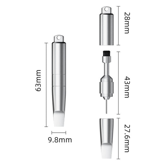 OEM SIM-nøkkel CS-02, 3i1, Nøkkelringstype, Grå