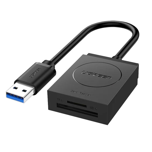 USB 3.0-kortleser UGREEN CR127, SD - microSD, Svart