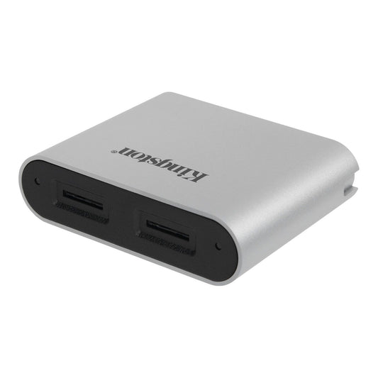 Kortleser USB-C Kingston Workflow, Dual microSD, grå WFS-SDC