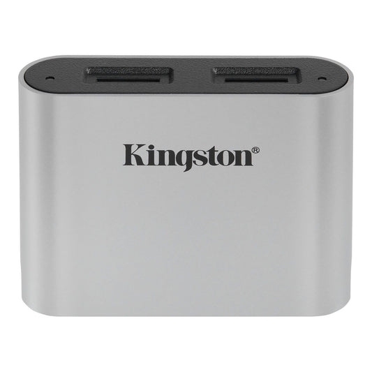 Kortleser USB-C Kingston Workflow, Dual microSD, grå WFS-SDC