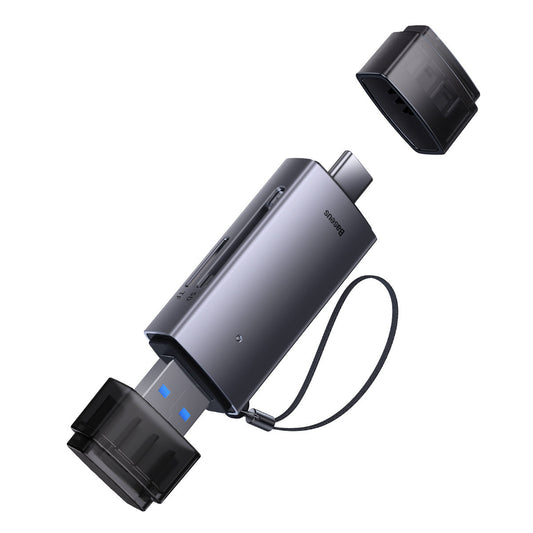 USB / USB-C-kortleser Baseus Lite, SD - microSD, grå WKQX060113