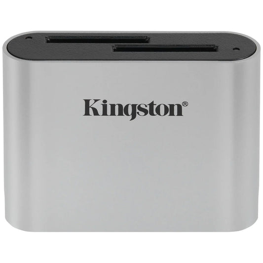 Kingston Workflow USB-C Kortleser, Dual SD, Grå WFS-SD