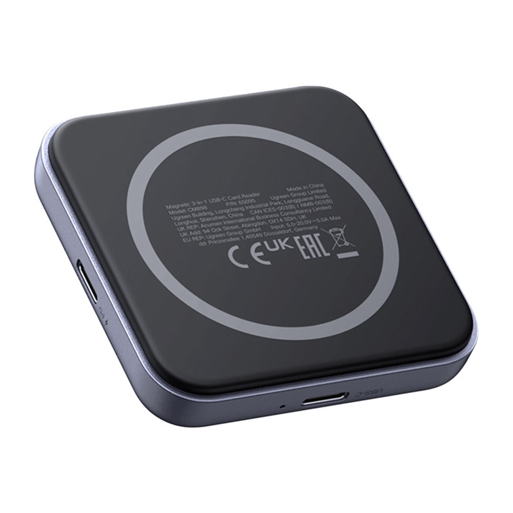 Kortleser USB-C UGREEN CM898 (65095), SD - microSD, Grå