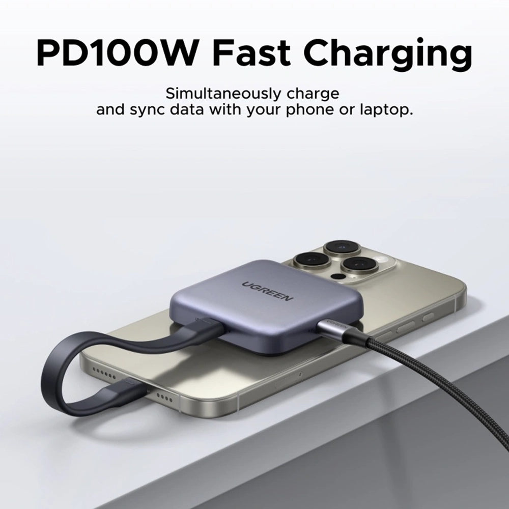 Kortleser USB-C UGREEN CM898 (65095), SD - microSD, Grå