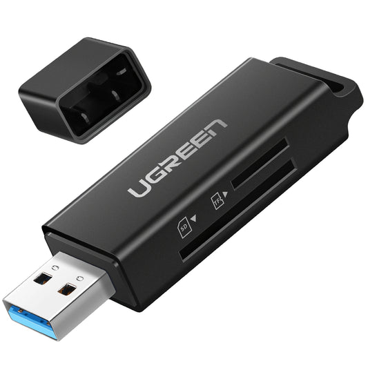 USB 3.0-kortleser UGREEN CM104, SD - microSD, Svart