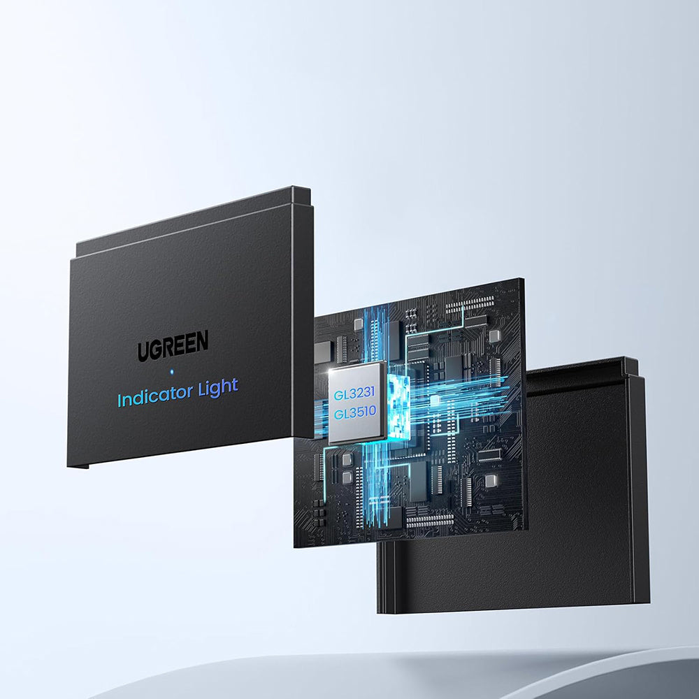 Kortleser USB / USB-C UGREEN CM812 (45167), SD - microSD - 2 x USB-A, Svart