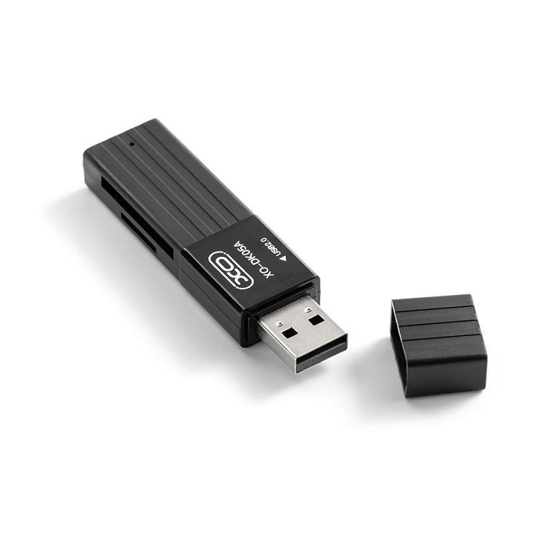 USB-kortleser XO Design DK05A, SD - microSD, svart