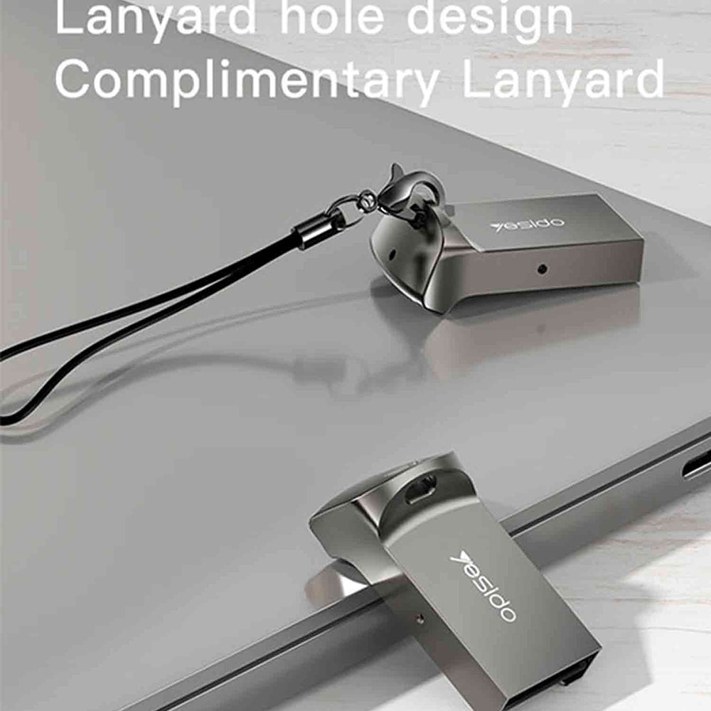 USB-kortleser Yesido GS20, microSD, Grå