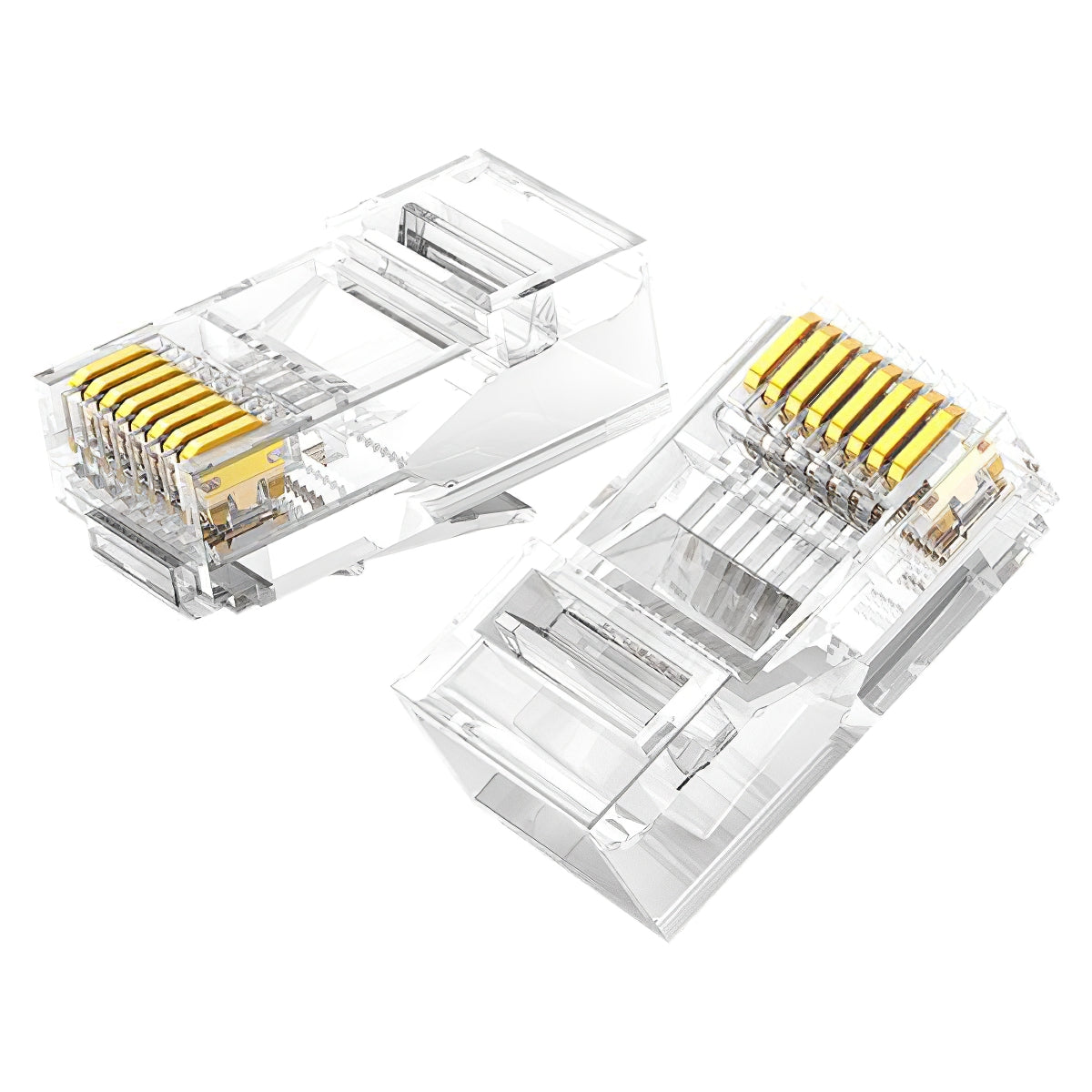 Nettverkskontakt UGREEN NW120, RJ45, Cat6, sett med 100 stk.