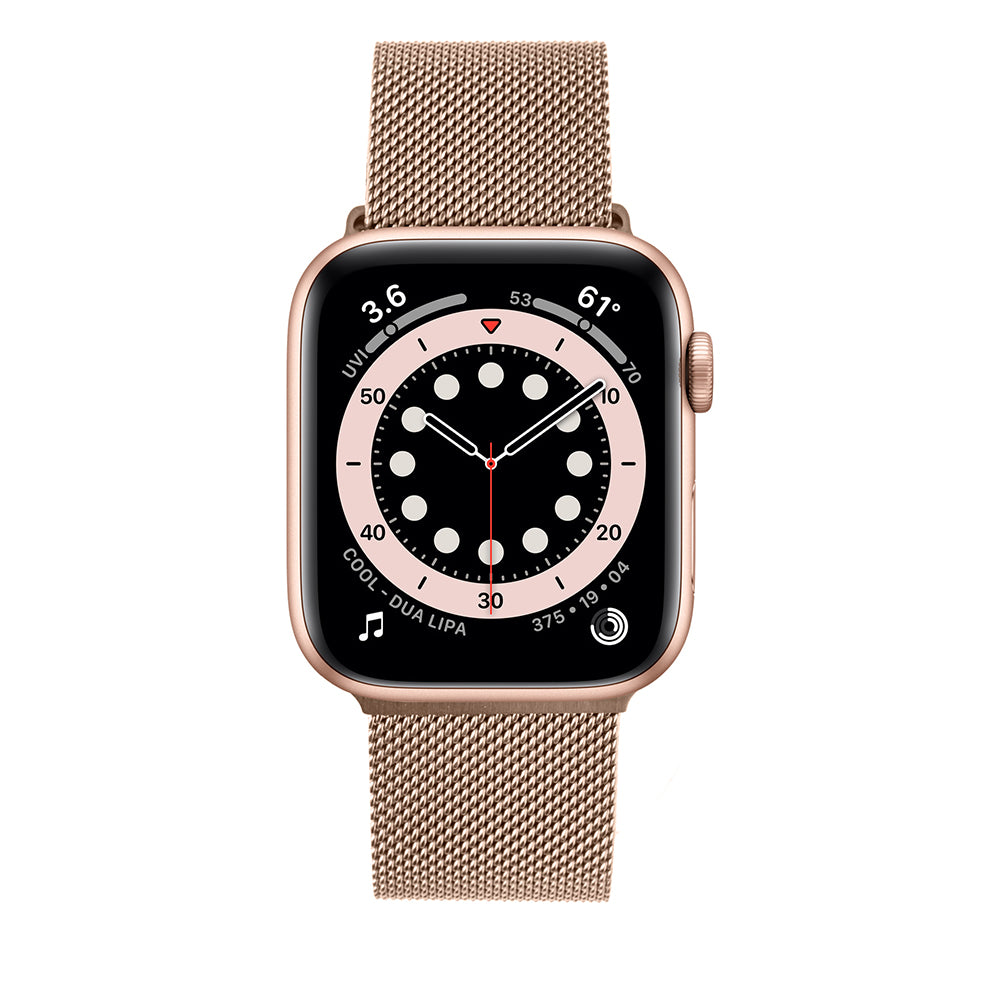 Fixed Mesh reim for Apple Watch 42mm / 41mm / 40mm / 38mm Series, Roségull