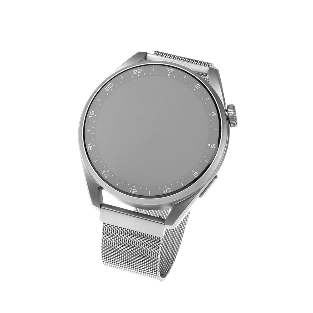 Fixed Mesh-reim for Samsung Galaxy Watch / Huawei Watch Series, 20mm, Sølvfarget