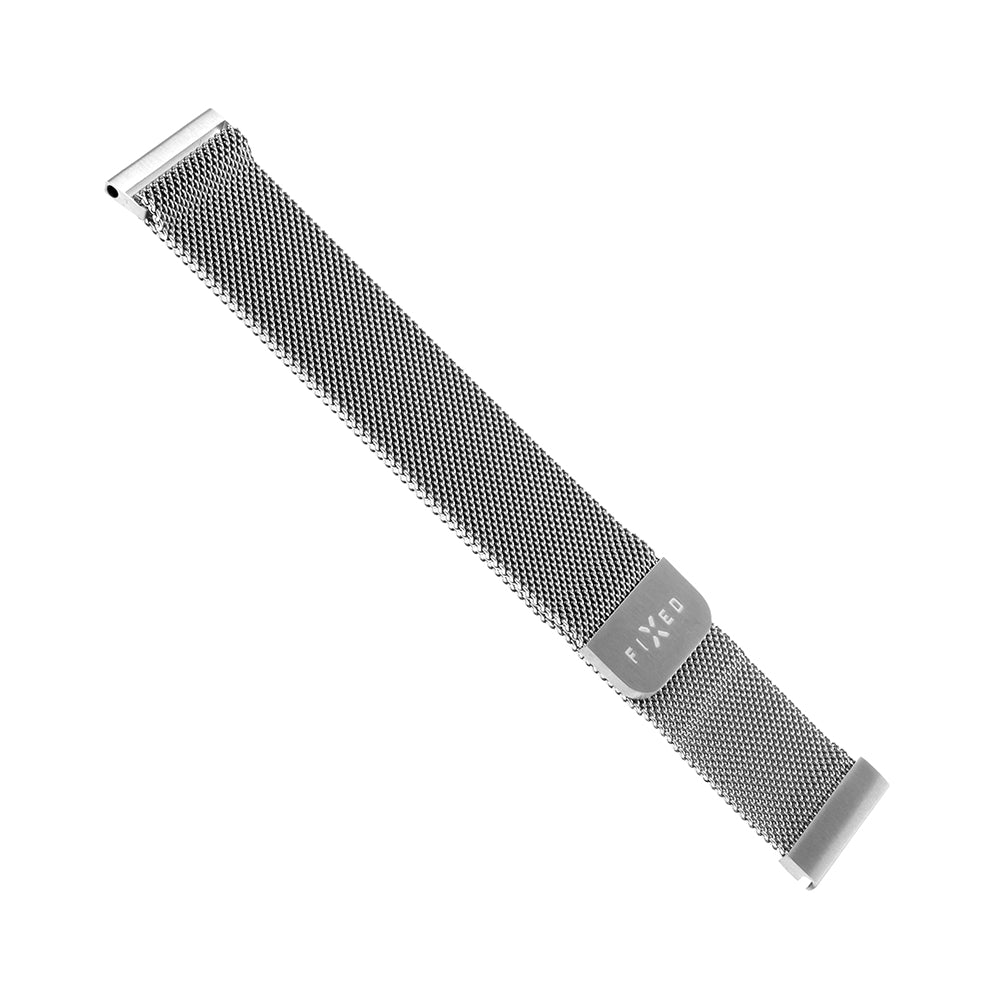 Fixed Mesh-reim for Samsung Galaxy Watch / Huawei Watch Series, 20mm, Sølvfarget