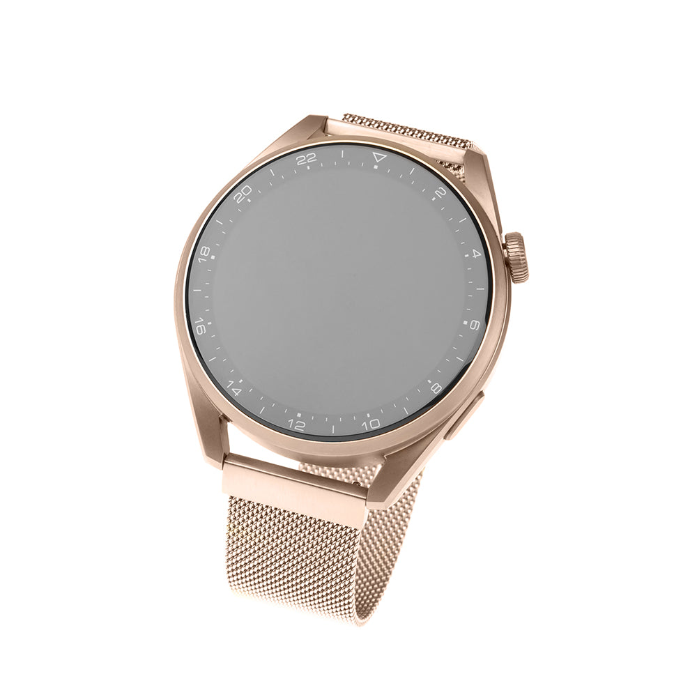 Fixed Mesh-reim for Samsung Galaxy Watch / Huawei Watch Series, 20mm, Roségull