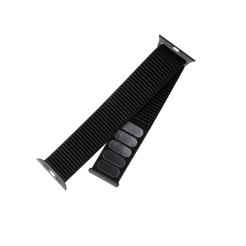 Fixed Nylon-reim for Apple Watch 49mm / 46mm / 45mm / 44mm / 42mm-serien, Svart