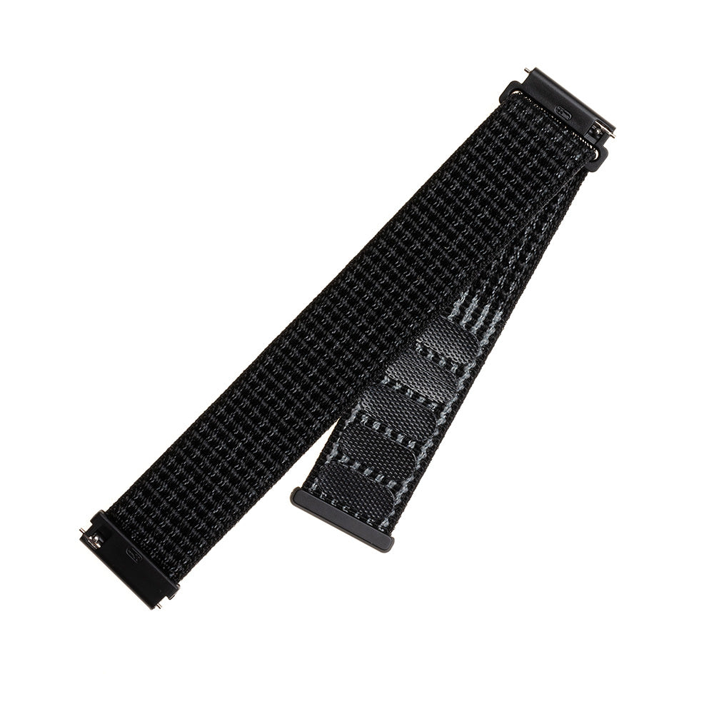 Fixed Nylon-reim for Huawei Watch / Xiaomi Watch Series, 22mm, Matt Svart
