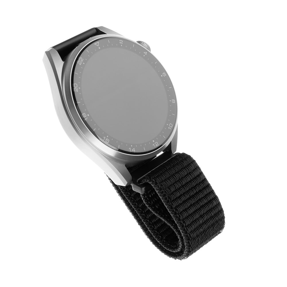 Fixed Nylon-reim for Samsung Galaxy Watch / Huawei Watch Series, 20mm, Svart