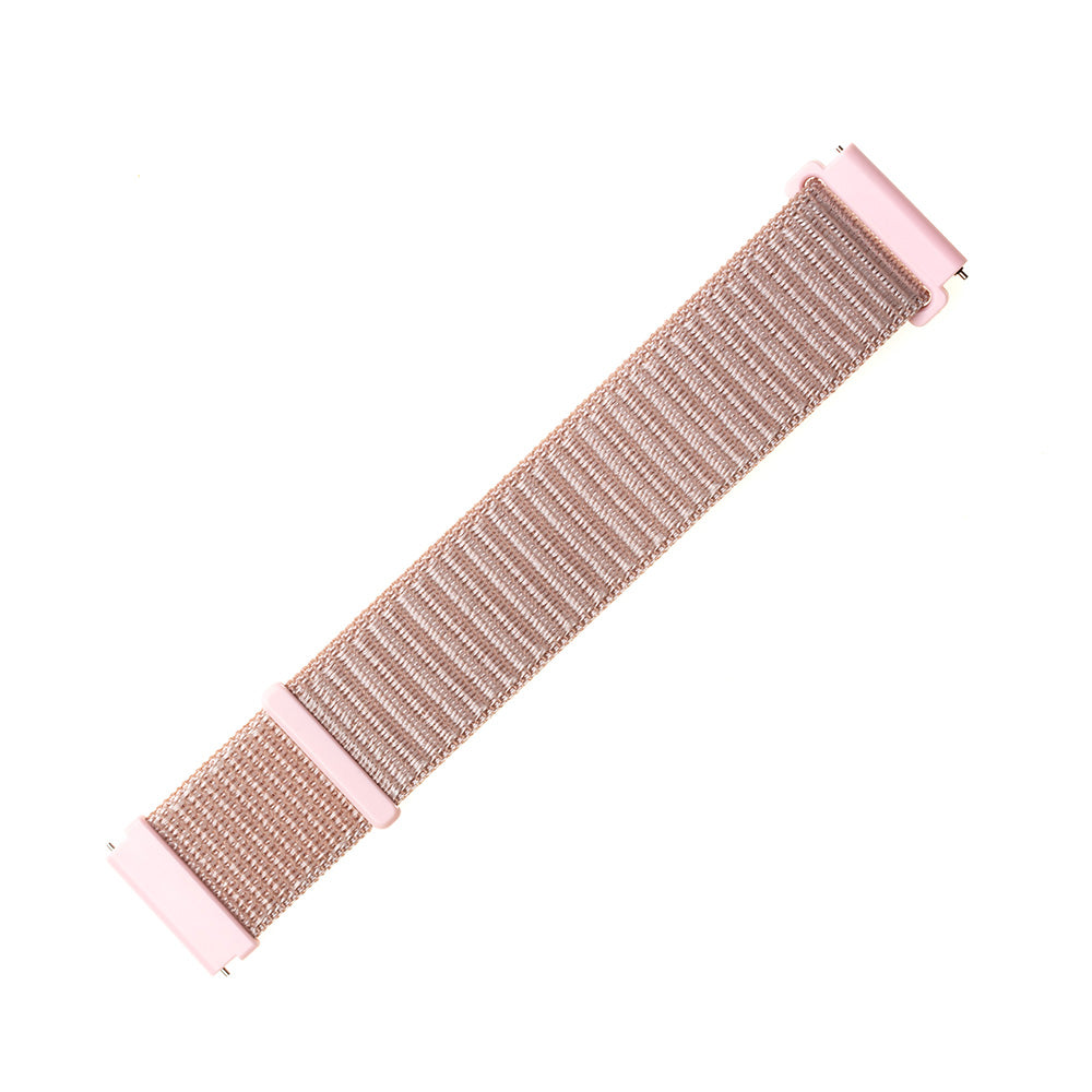 Fixed Nylon-reim for Samsung Galaxy Watch / Huawei Watch Series, 20mm, Roségull