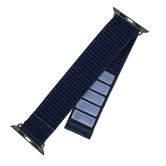 Fixed Nylon Sporty reim for Apple Watch 42mm / 41mm / 40mm / 38mm Series, Mørkeblå