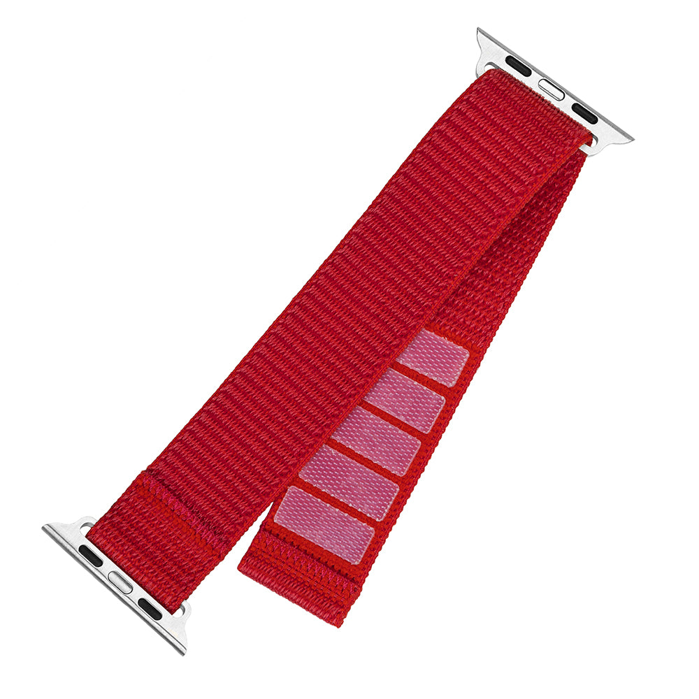 Fixed Nylon Sporty reim for Apple Watch 42mm / 41mm / 40mm / 38mm Series, Rød