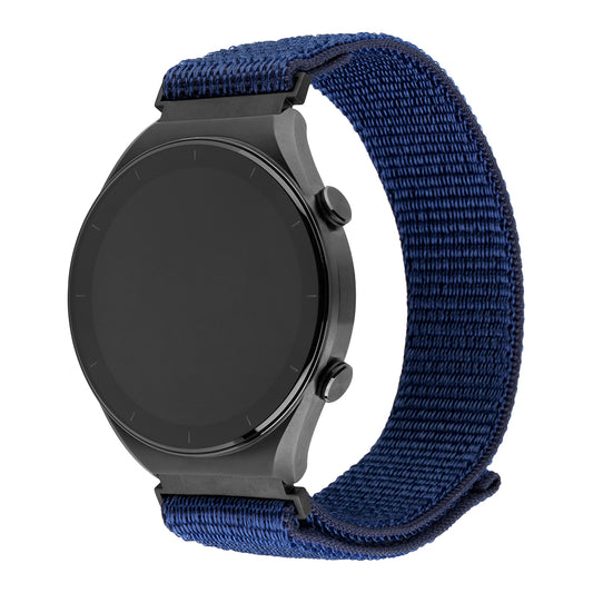 Fixed Nylon Sporty reim for Huawei Watch / Xiaomi Watch Series, 22mm, Mørkeblå
