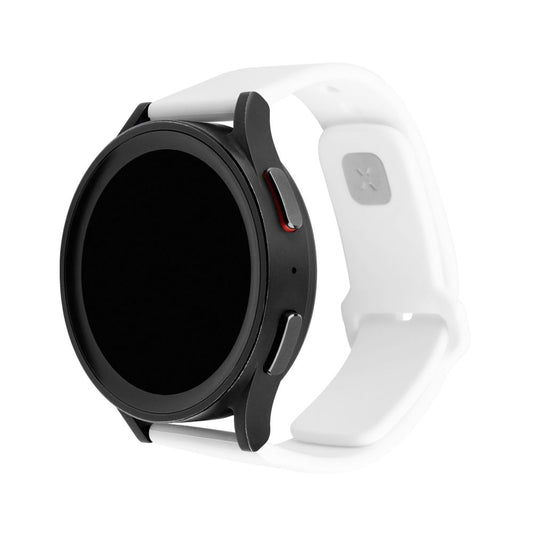Fixed Silicone Sporty reim for Huawei Watch / Xiaomi Watch Series, 22mm, Hvit