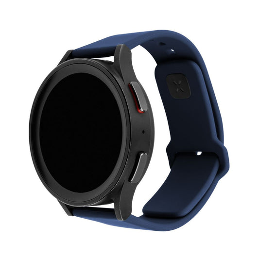 Fixed Silicone Sporty reim for Samsung Galaxy Watch / Huawei Watch Series, 20mm, Blå