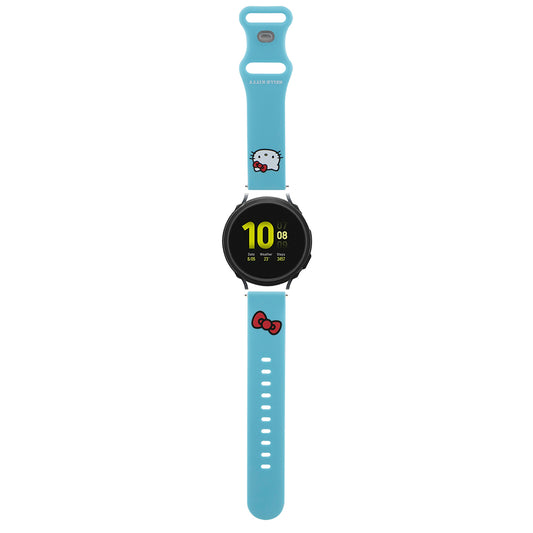 Hello Kitty silikonrem Kitty Head for Samsung Galaxy Watch / Huawei Watch Series, Blå