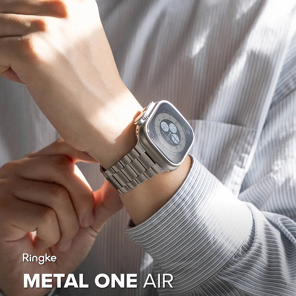 Ringke Metal One Air reim for Apple Watch 49mm / 46mm / 45mm / 44mm Series, Sølv