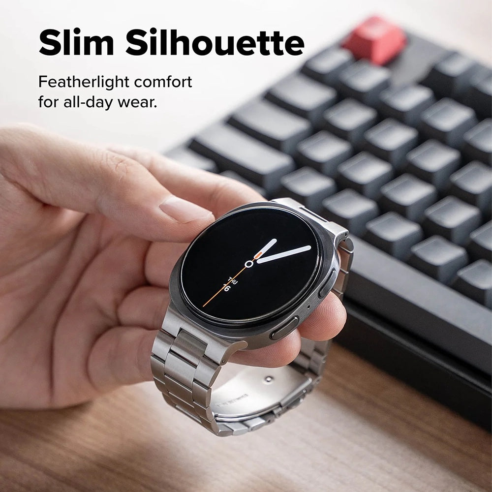 Ringke Metal One Air reim for Samsung Galaxy Watch8 / Watch8 Classic Series, Sølv