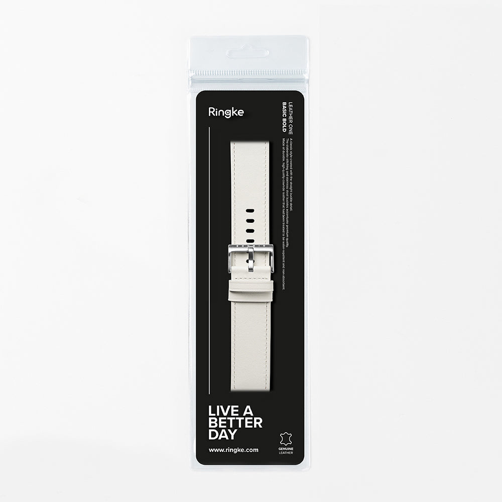Ringke One Basic Bold reim for Fossil Watch / Mobvoi Watch / Suunto Watch Series, 24mm, Hvit