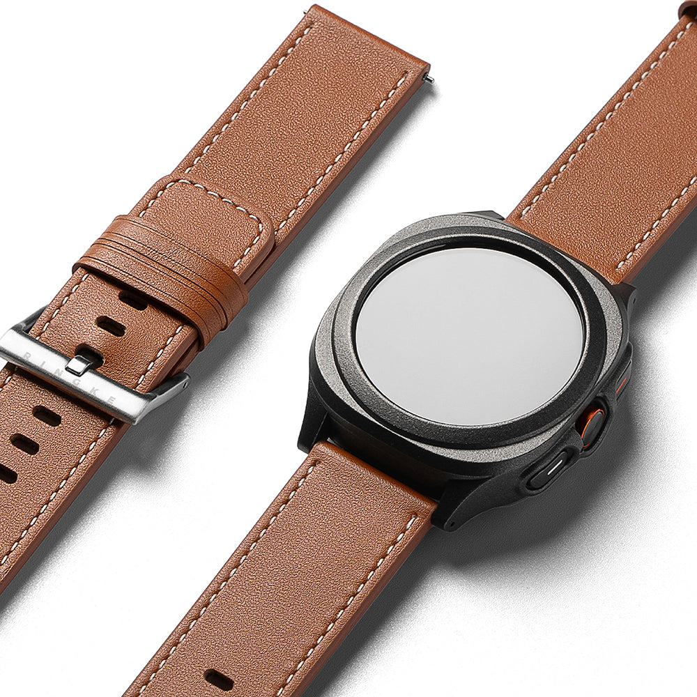 Ringke One Basic Bold reim for Fossil Watch / Mobvoi Watch / Suunto Watch Series, 24mm, Brun