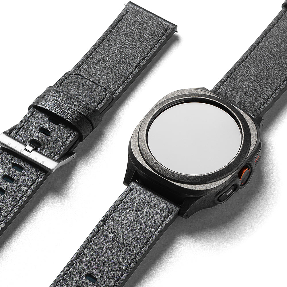 Ringke One Basic Bold reim for Fossil Watch / Mobvoi Watch / Suunto Watch Series, 24mm, Svart