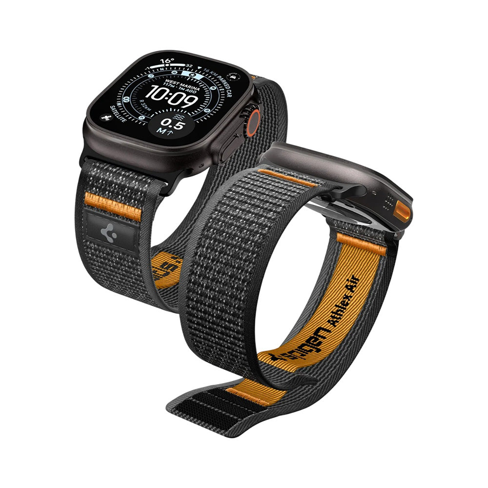 Spigen Athlex Air 2 reim for Apple Watch 49mm / 46mm / 45mm / 44mm Series, Oransje AMP10607